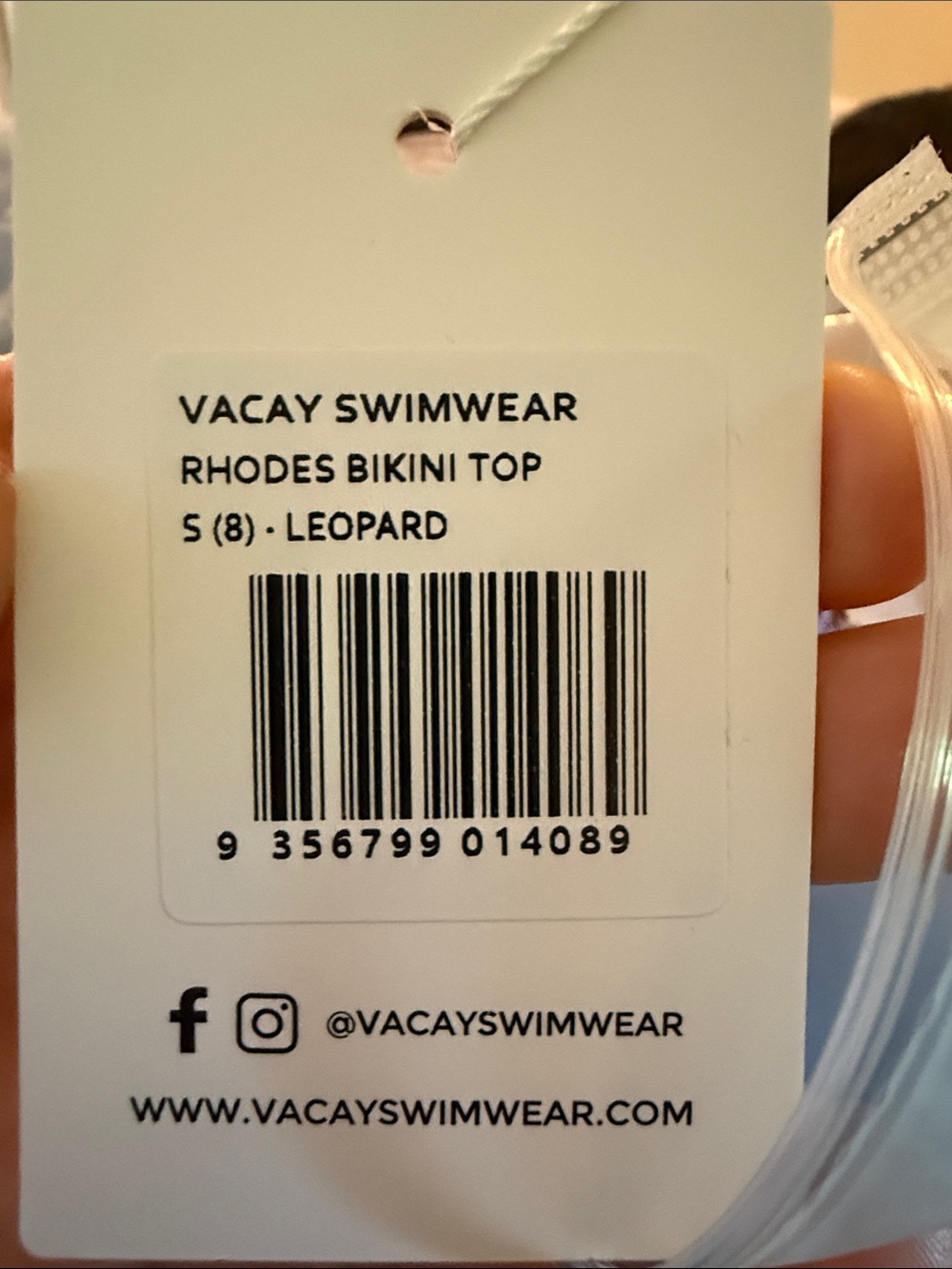 VACAY SWIMWEAR  Rhodes Top Lepoard - Picture 6 of 7
